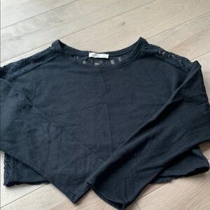 Hollister Black Lace Detail Women's Top